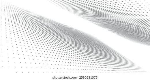 Abstract halftone dotted background. Futuristic grunge pattern, dot, wave. Vector modern stylish pop art texture for posters, sites, business cards, covers, labels mockup.