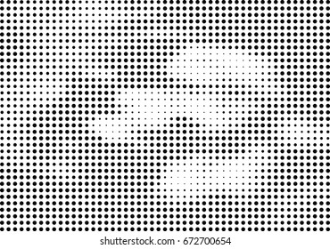 Abstract halftone dotted background. Futuristic grunge pattern, dot and circles.  Vector modern optical pop art texture for posters, sites, business cards, cover, postcards, labels, stickers layout.