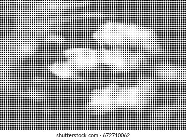 Abstract halftone dotted background. Futuristic grunge pattern, dot and circles.  Vector modern optical pop art texture for posters, sites, business cards, cover, postcards, labels, stickers layout.