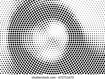 Abstract halftone dotted background. Futuristic grunge pattern, dot and circles.  Vector modern optical pop art texture for posters, sites, business cards, cover, postcards, labels, stickers layout.