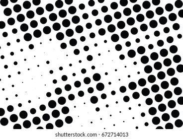 Abstract halftone dotted background. Futuristic grunge pattern, dot and circles.  Vector modern optical pop art texture for posters, sites, business cards, cover, postcards, labels, stickers layout.