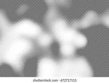 Abstract halftone dotted background. Futuristic grunge pattern, dot and circles.  Vector modern optical pop art texture for posters, sites, business cards, cover, postcards, labels, stickers layout.
