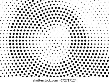 Abstract halftone dotted background. Futuristic grunge pattern, dot and circles.  Vector modern optical pop art texture for posters, sites, business cards, cover, postcards, labels, stickers layout.