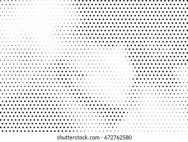 Abstract halftone dotted background. Futuristic grunge pattern, dot and circles.  Vector modern optical pop art texture for posters, sites, business cards, cover, postcards, labels, stickers layout.
