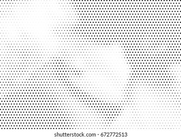 Abstract halftone dotted background. Futuristic grunge pattern, dot and circles.  Vector modern optical pop art texture for posters, sites, business cards, cover, postcards, labels, stickers layout.