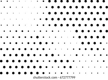 Abstract halftone dotted background. Futuristic grunge pattern, dot and circles.  Vector modern optical pop art texture for posters, sites, business cards, cover, postcards, labels, stickers layout.