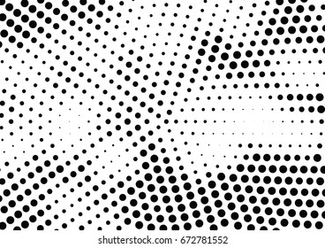 Abstract halftone dotted background. Futuristic grunge pattern, dot and circles.  Vector modern optical pop art texture for posters, sites, business cards, cover, postcards, labels, stickers layout.