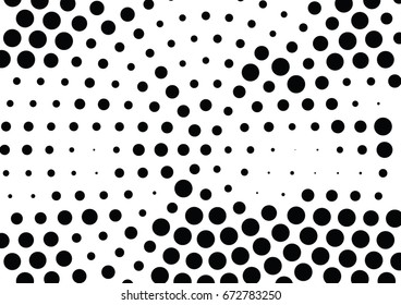 Abstract halftone dotted background. Futuristic pattern, dot and circles.  Vector modern optical pop art texture for posters, sites, business cards, cover, postcards, labels, stickers layout.