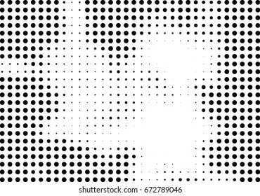 Abstract halftone dotted background. Futuristic grunge pattern, dot and circles.  Vector modern optical pop art texture for posters, sites, business cards, cover, postcards, labels, stickers layout.