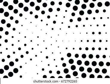 Abstract halftone dotted background. Futuristic grunge pattern, dot and circles.  Vector modern optical pop art texture for posters, sites, business cards, cover, postcards, labels, stickers layout.