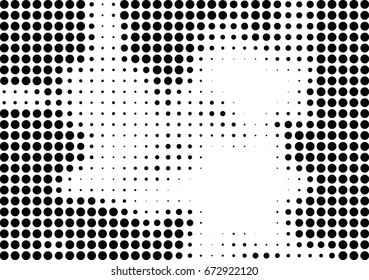 Abstract halftone dotted background. Futuristic grunge pattern, dot and circles.  Vector modern optical pop art texture for posters, sites, business cards, cover, postcards, labels, stickers layout.