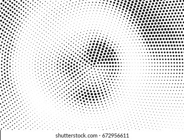 Abstract halftone dotted background. Futuristic grunge pattern, dot and circles.  Vector modern optical pop art texture for posters, sites, business cards, cover, postcards, labels, stickers layout.