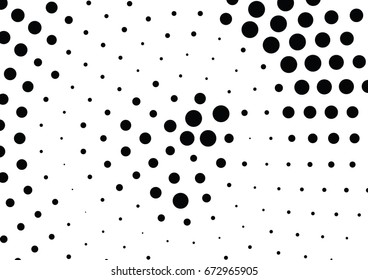 Abstract halftone dotted background. Futuristic grunge pattern, dot and circles.  Vector modern optical pop art texture for posters, sites, business cards, cover, postcards, labels, stickers layout.