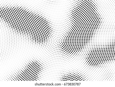 Abstract halftone dotted background. Futuristic grunge pattern, dot and circles.  Vector modern optical pop art texture for posters, sites, business cards, cover, postcards, labels, stickers layout.