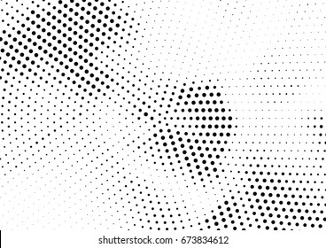 Abstract halftone dotted background. Futuristic grunge pattern, dot and circles.  Vector modern optical pop art texture for posters, sites, business cards, cover, postcards, labels, stickers layout.