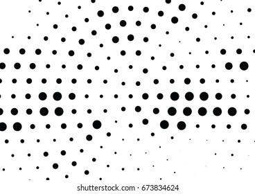 Abstract halftone dotted background. Futuristic grunge pattern, dot and circles.  Vector modern optical pop art texture for posters, sites, business cards, cover, postcards, labels, stickers layout.