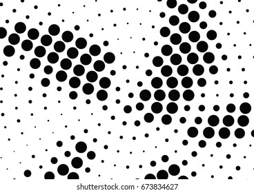 Abstract halftone dotted background. Futuristic grunge pattern, dot and circles.  Vector modern optical pop art texture for posters, sites, business cards, cover, postcards, labels, stickers layout.
