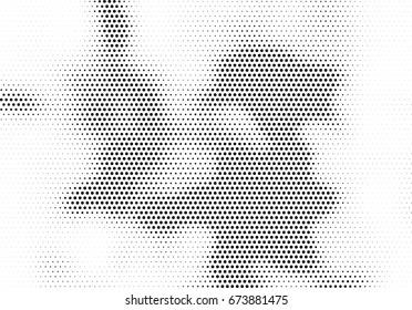 Abstract halftone dotted background. Futuristic grunge pattern, dot and circles.  Vector modern optical pop art texture for posters, sites, business cards, cover, postcards, labels, stickers layout.