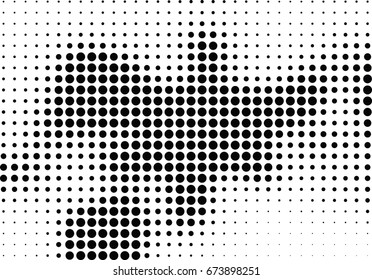 Abstract halftone dotted background. Futuristic grunge pattern, dot and circles.  Vector modern optical pop art texture for posters, sites, business cards, cover, postcards, labels, stickers layout.