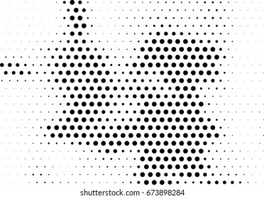 Abstract halftone dotted background. Futuristic grunge pattern, dot and circles.  Vector modern optical pop art texture for posters, sites, business cards, cover, postcards, labels, stickers layout.