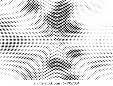 Abstract halftone dotted background. Futuristic grunge pattern, dot and circles.  Vector modern optical pop art texture for posters, sites, business cards, cover, postcards, labels, stickers layout.