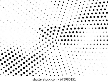 Abstract halftone dotted background. Futuristic grunge pattern, dot and circles.  Vector modern optical pop art texture for posters, sites, business cards, cover, postcards, labels, stickers layout.