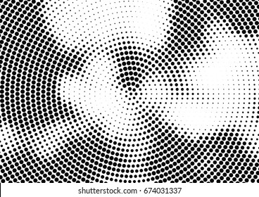 Abstract halftone dotted background. Futuristic grunge pattern, dot and circles.  Vector modern optical pop art texture for posters, sites, business cards, cover, postcards, labels, stickers layout.