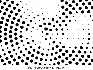 Abstract halftone dotted background. Futuristic grunge pattern, dot and circles.  Vector modern optical pop art texture for posters, sites, business cards, cover, postcards, labels, stickers layout.