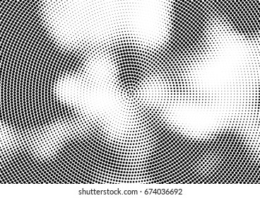 Abstract halftone dotted background. Futuristic grunge pattern, dot and circles.  Vector modern optical pop art texture for posters, sites, business cards, cover, postcards, labels, stickers layout.
