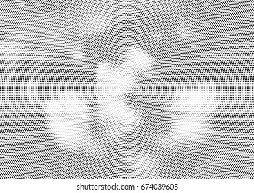Abstract halftone dotted background. Futuristic grunge pattern, dot and circles.  Vector modern optical pop art texture for posters, sites, business cards, cover, postcards, labels, stickers layout.