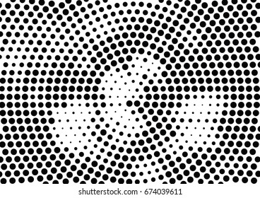 Abstract halftone dotted background. Futuristic grunge pattern, dot and circles.  Vector modern optical pop art texture for posters, sites, business cards, cover, postcards, labels, stickers layout.