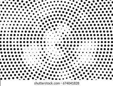 Abstract halftone dotted background. Futuristic grunge pattern, dot and circles.  Vector modern optical pop art texture for posters, sites, business cards, cover, postcards, labels, stickers layout.