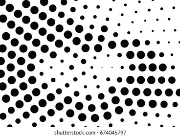 Abstract halftone dotted background. Futuristic grunge pattern, dot and circles.  Vector modern optical pop art texture for posters, sites, business cards, cover, postcards, labels, stickers layout.