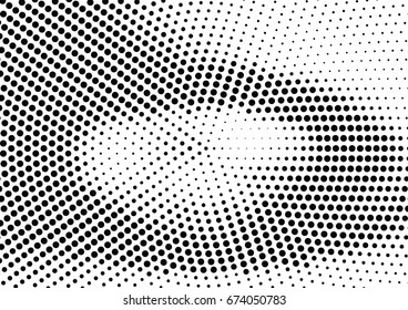 Abstract halftone dotted background. Futuristic grunge pattern, dot and circles.  Vector modern optical pop art texture for posters, sites, business cards, cover, postcards, labels, stickers layout.