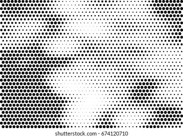 Grunge Halftone Dots Vector Texture Background Stock Vector (Royalty ...