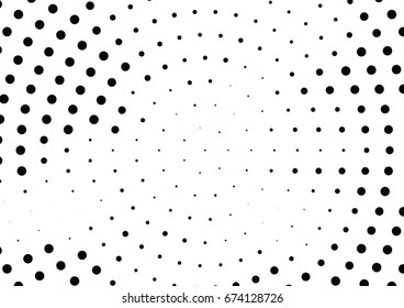 Abstract halftone dotted background. Futuristic grunge pattern, dot and circles.  Vector modern optical pop art texture for posters, sites, business cards, cover, postcards, labels, stickers layout.