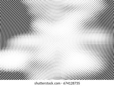 Abstract halftone dotted background. Futuristic grunge pattern, dot and circles.  Vector modern optical pop art texture for posters, sites, business cards, cover, postcards, labels, stickers layout.
