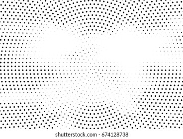 Abstract halftone dotted background. Futuristic grunge pattern, dot and circles.  Vector modern optical pop art texture for posters, sites, business cards, cover, postcards, labels, stickers layout.