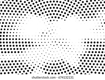 Abstract halftone dotted background. Futuristic grunge pattern, dot and circles.  Vector modern optical pop art texture for posters, sites, business cards, cover, postcards, labels, stickers layout.