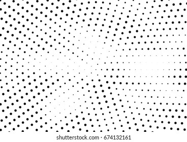 Abstract halftone dotted background. Futuristic grunge pattern, dot and circles.  Vector modern optical pop art texture for posters, sites, business cards, cover, postcards, labels, stickers layout.