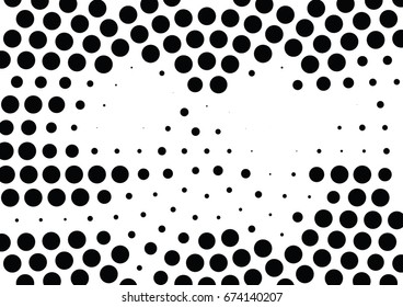 Abstract halftone dotted background. Futuristic grunge pattern, dot and circles.  Vector modern optical pop art texture for posters, sites, business cards, cover, postcards, labels, stickers layout.