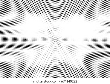 Abstract halftone dotted background. Futuristic grunge pattern, dot and circles.  Vector modern optical pop art texture for posters, sites, business cards, cover, postcards, labels, stickers layout.