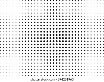 Abstract halftone dotted background. Futuristic grunge pattern, dot and circles.  Vector modern optical pop art texture for posters, sites, business cards, cover, postcards, labels, stickers layout.