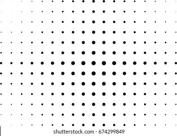 Abstract halftone dotted background. Futuristic grunge pattern, dot and circles.  Vector modern optical pop art texture for posters, sites, business cards, cover, postcards, labels, stickers layout.
