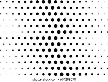 Abstract halftone dotted background. Futuristic grunge pattern, dot and circles.  Vector modern optical pop art texture for posters, sites, business cards, cover, postcards, labels, stickers layout.