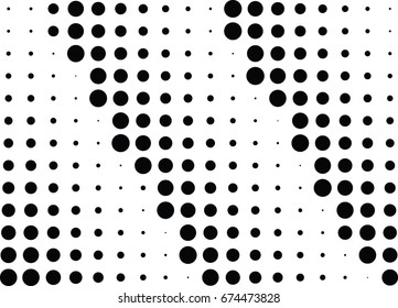 Abstract halftone dotted background. Futuristic grunge pattern, dot and circles.  Vector modern optical pop art texture for posters, sites, business cards, cover, postcards, labels, stickers layout.