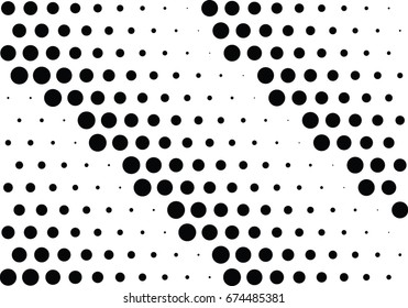 Abstract halftone dotted background. Futuristic grunge pattern, dot and circles.  Vector modern optical pop art texture for posters, sites, business cards, cover, postcards, labels, stickers layout.