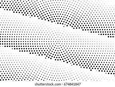 Abstract halftone dotted background. Futuristic grunge pattern, dot and circles.  Vector modern optical pop art texture for posters, sites, business cards, cover, postcards, labels, stickers layout.