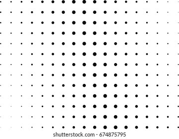 Abstract halftone dotted background. Futuristic grunge pattern, dot and circles.  Vector modern optical pop art texture for posters, sites, business cards, cover, postcards, labels, stickers layout.