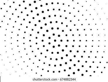 Abstract halftone dotted background. Futuristic grunge pattern, dot and circles.  Vector modern optical pop art texture for posters, sites, business cards, cover, postcards, labels, stickers layout.